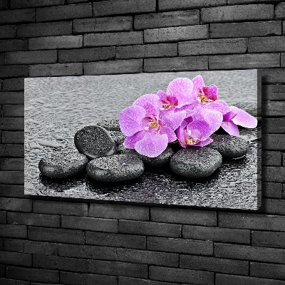 Schilderij op canvas Orchideeënstenen