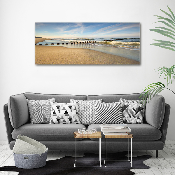 Schilderij op canvas Strand aan de Oostzee