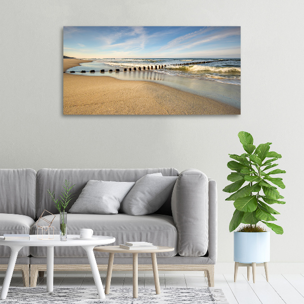 Schilderij op canvas Strand aan de Oostzee