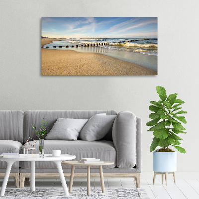 Schilderij op canvas Strand aan de Oostzee