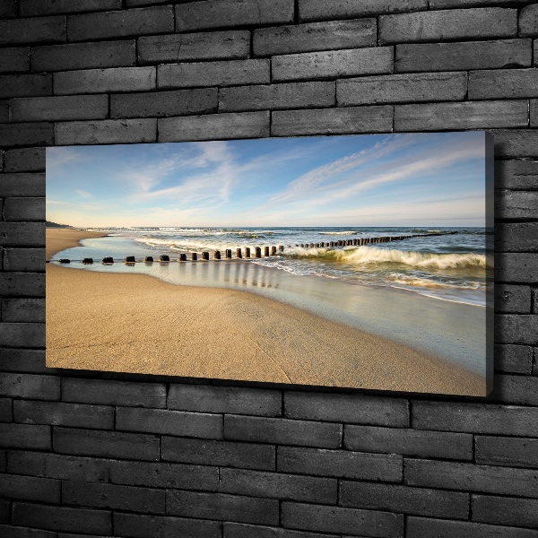 Schilderij op canvas Strand aan de Oostzee