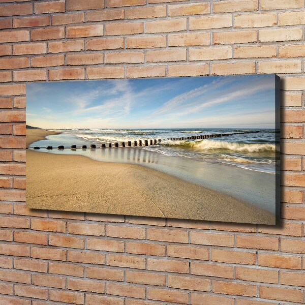 Schilderij op canvas Strand aan de Oostzee