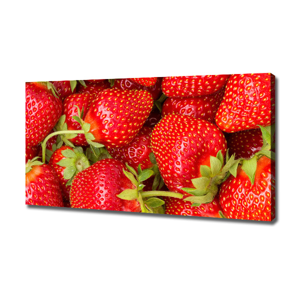 Schilderij op canvas Aardbeien