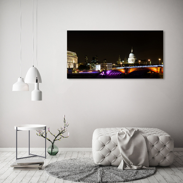 Foto op canvas De brug 's nachts