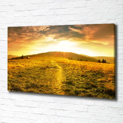 Foto canvas Panorama van het Tatragebergte