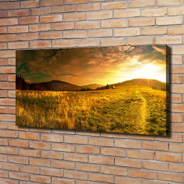 Foto canvas Panorama van het Tatragebergte