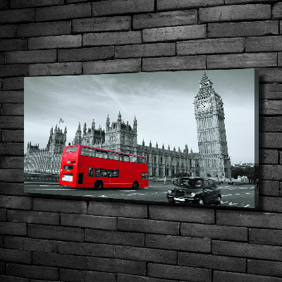 Foto op canvas Londense bus