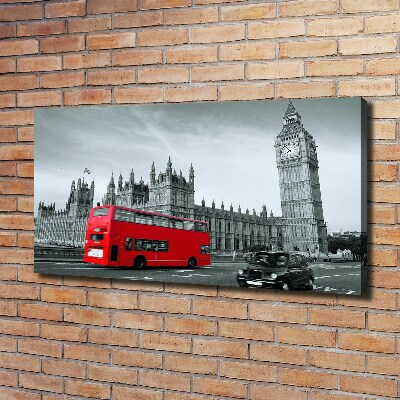 Foto op canvas Londense bus