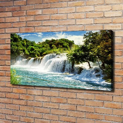 Canvas schilderij Krka-waterval
