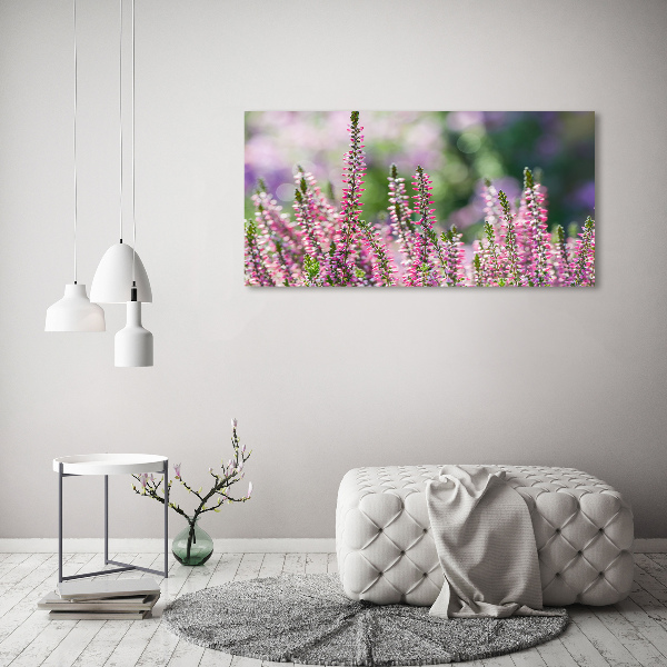 Foto op canvas Heidebloemen