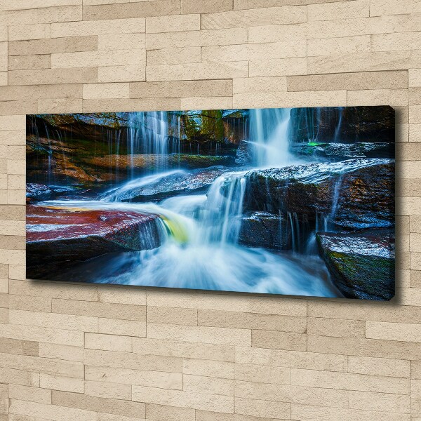 Foto canvas Tropische waterval