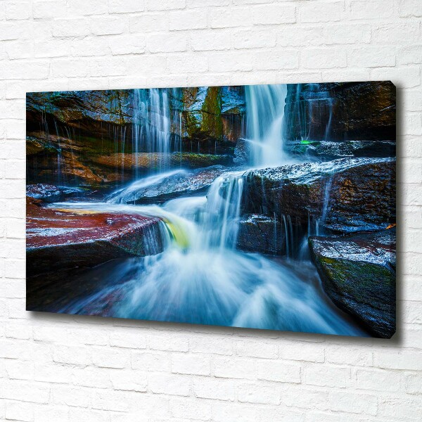 Foto canvas Tropische waterval