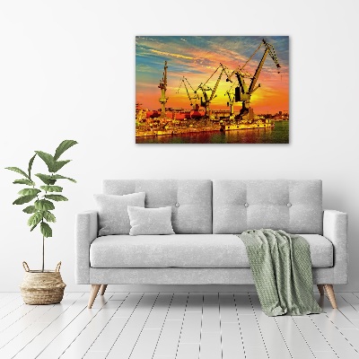 Canvas foto Scheepswerf in Gdańsk