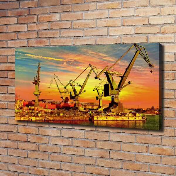 Canvas foto Scheepswerf in Gdańsk
