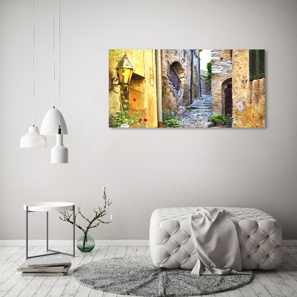 Foto op canvas Een charmante straat