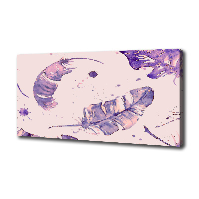 Schilderij op canvas veren