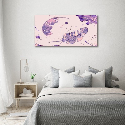 Schilderij op canvas veren