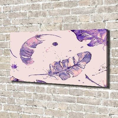 Schilderij op canvas veren