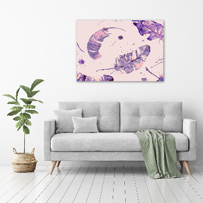 Schilderij op canvas veren