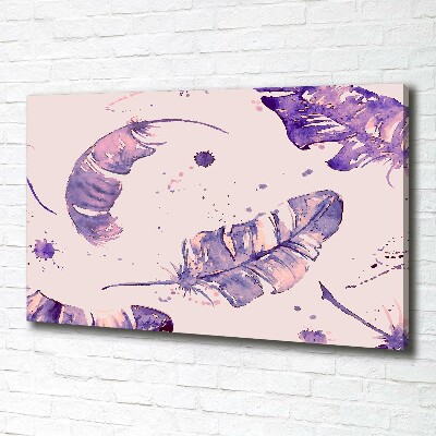 Schilderij op canvas veren