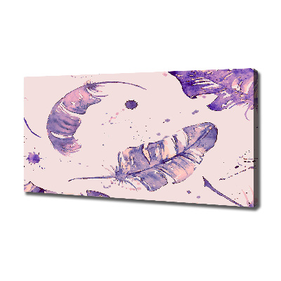 Schilderij op canvas veren