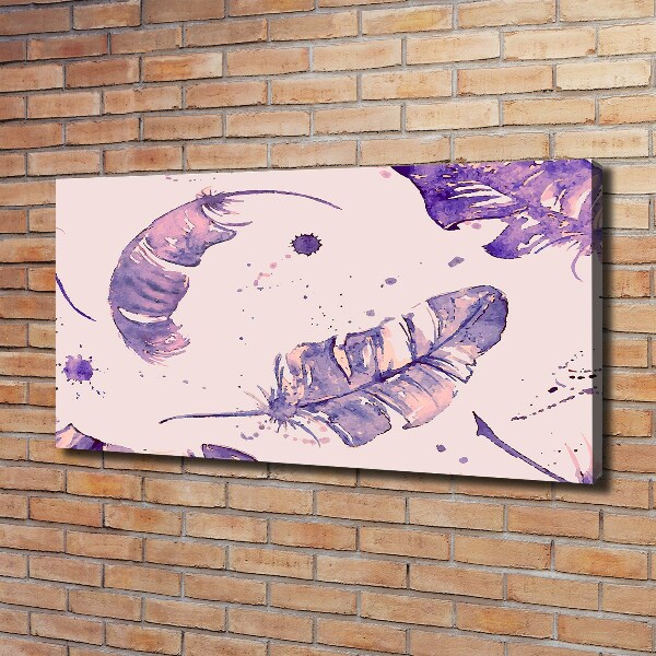 Schilderij op canvas veren