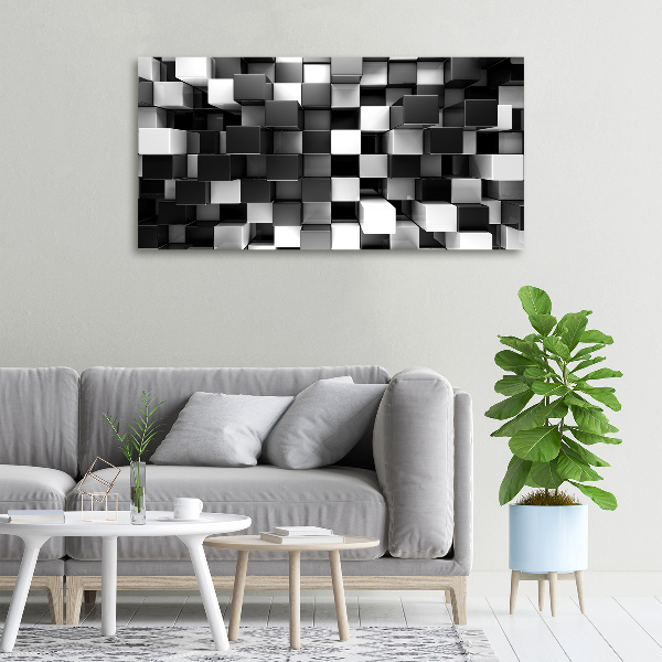 Canvas schilderij Kubusabstractie