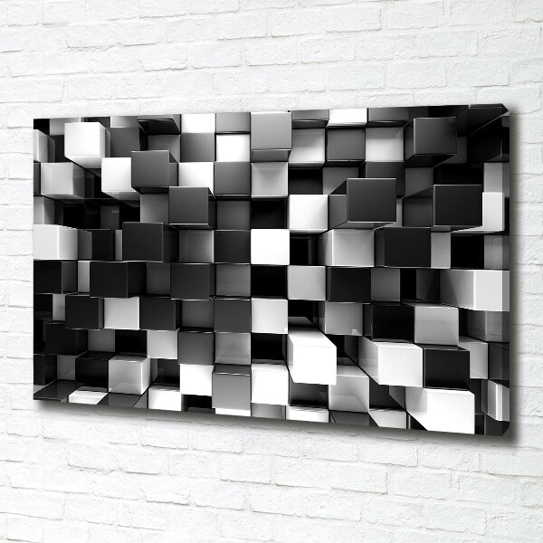 Canvas schilderij Kubusabstractie