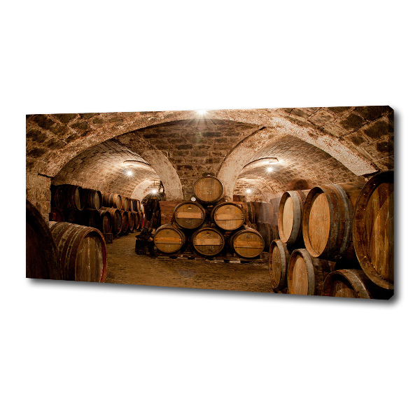 Foto canvas Vaten in de wijngaard