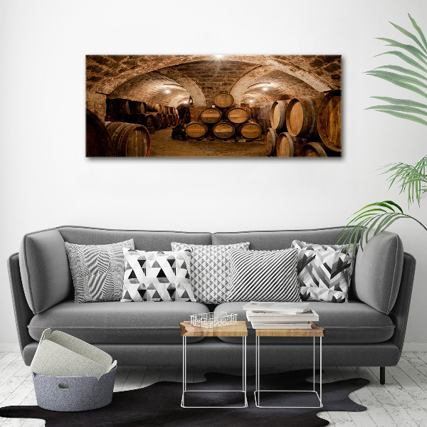 Foto canvas Vaten in de wijngaard