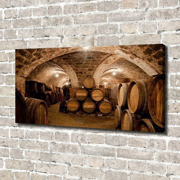 Foto canvas Vaten in de wijngaard