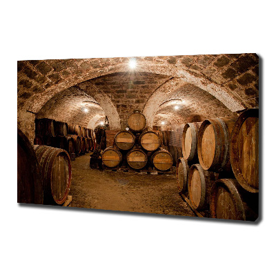 Foto canvas Vaten in de wijngaard