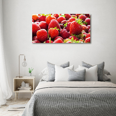 Foto canvas Aardbeien
