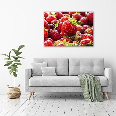Foto canvas Aardbeien