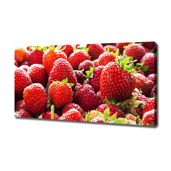 Foto canvas Aardbeien
