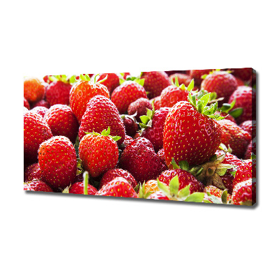 Foto canvas Aardbeien