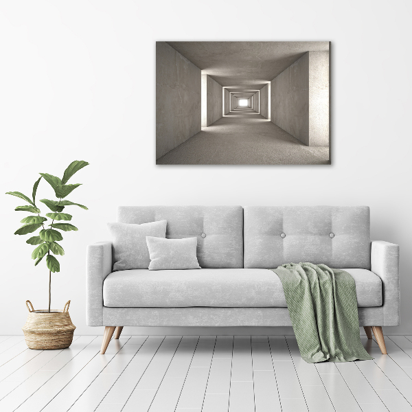 Schilderij op canvas Betonnen tunnel