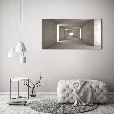 Schilderij op canvas Betonnen tunnel