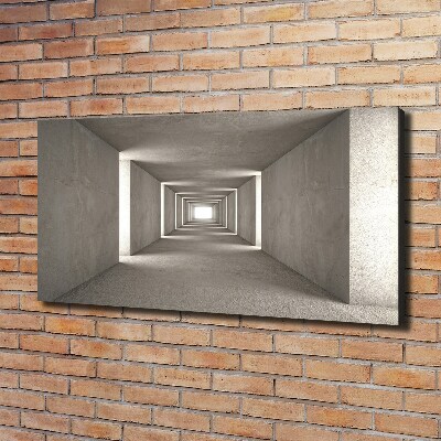 Schilderij op canvas Betonnen tunnel