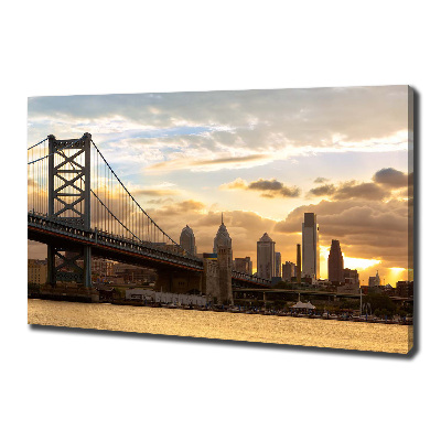 Foto canvas Philadelphia-brug