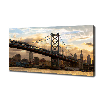 Foto canvas Philadelphia-brug