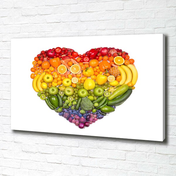 Foto obraz na płótnie Warzywne serce