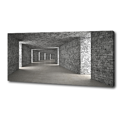 Foto canvas Bakstenen tunnel