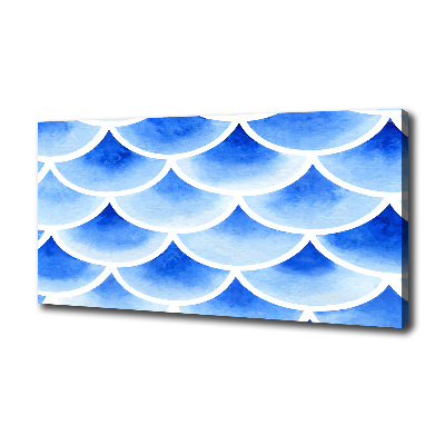 Canvas foto Visschubben