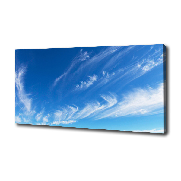 Foto op canvas Blauwe lucht