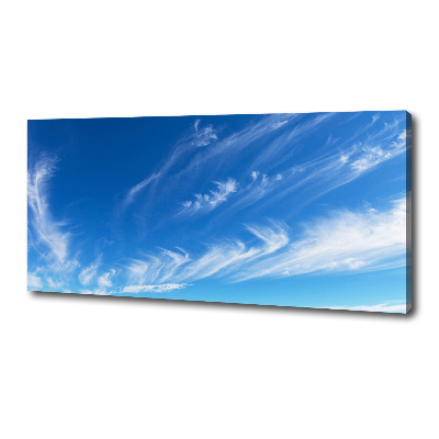 Foto op canvas Blauwe lucht