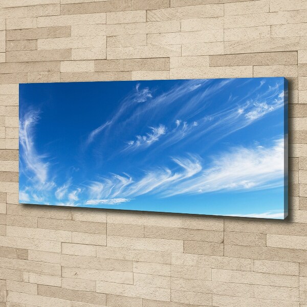 Foto op canvas Blauwe lucht