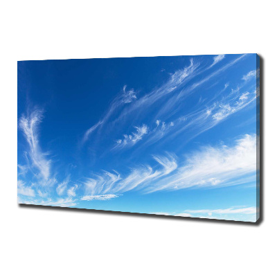 Foto op canvas Blauwe lucht