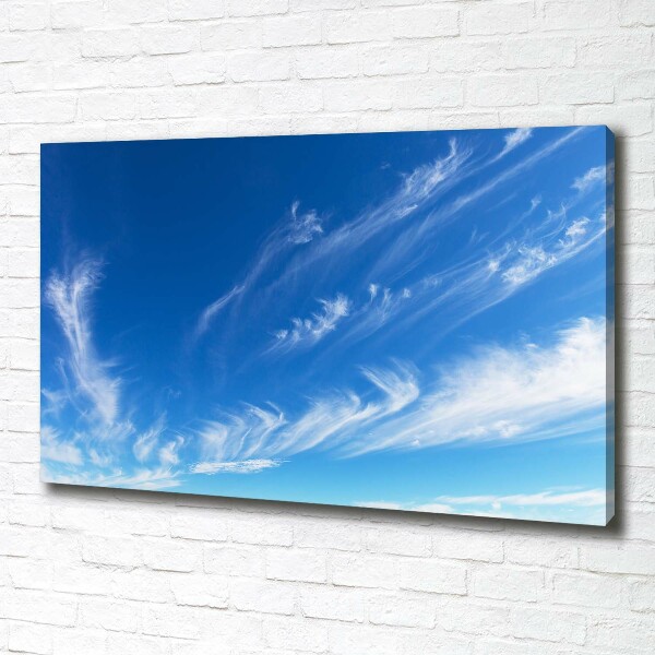 Foto op canvas Blauwe lucht