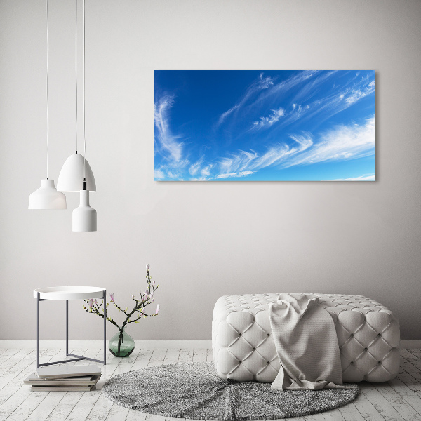Foto op canvas Blauwe lucht